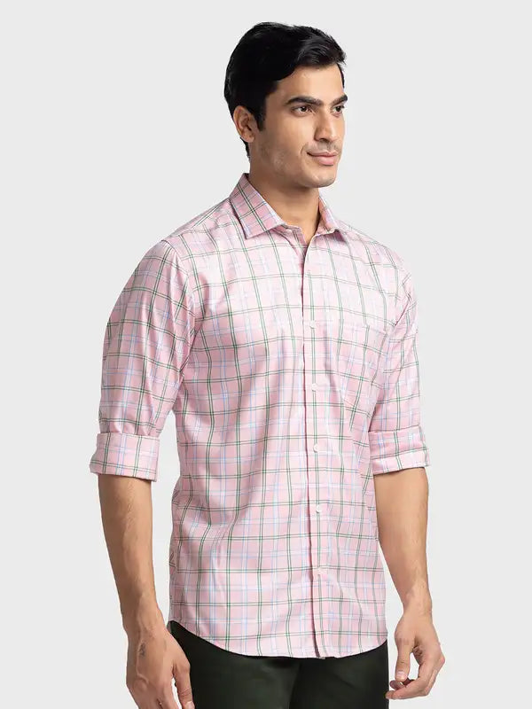 Men Tailored Fit Light Blue Shirt