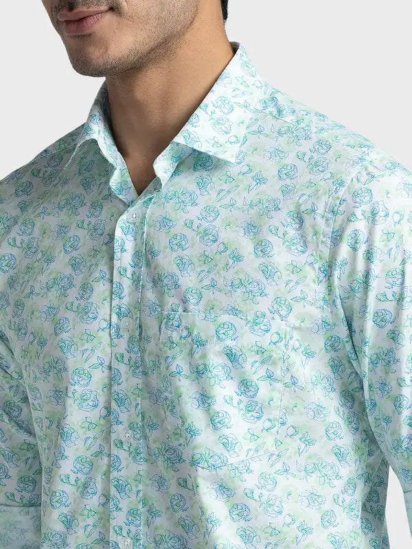 Men Tailored Fit Light Blue Shirt