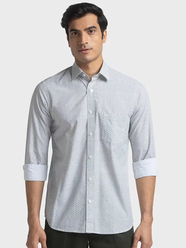 Men Tailored Fit Light Blue Shirt