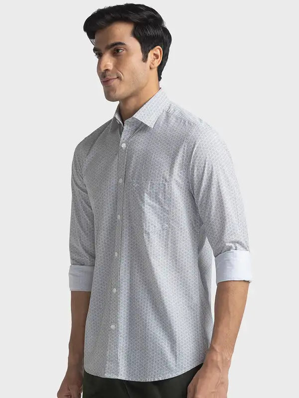 Men Tailored Fit Light Blue Shirt