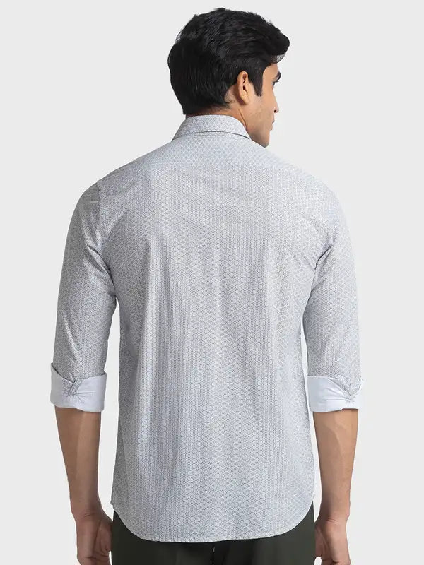 Men Tailored Fit Light Blue Shirt