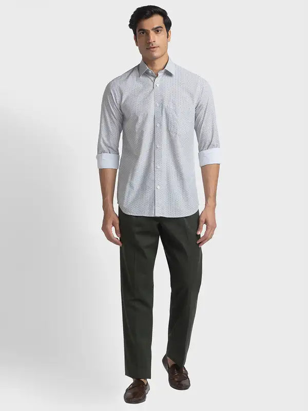Men Tailored Fit Light Blue Shirt
