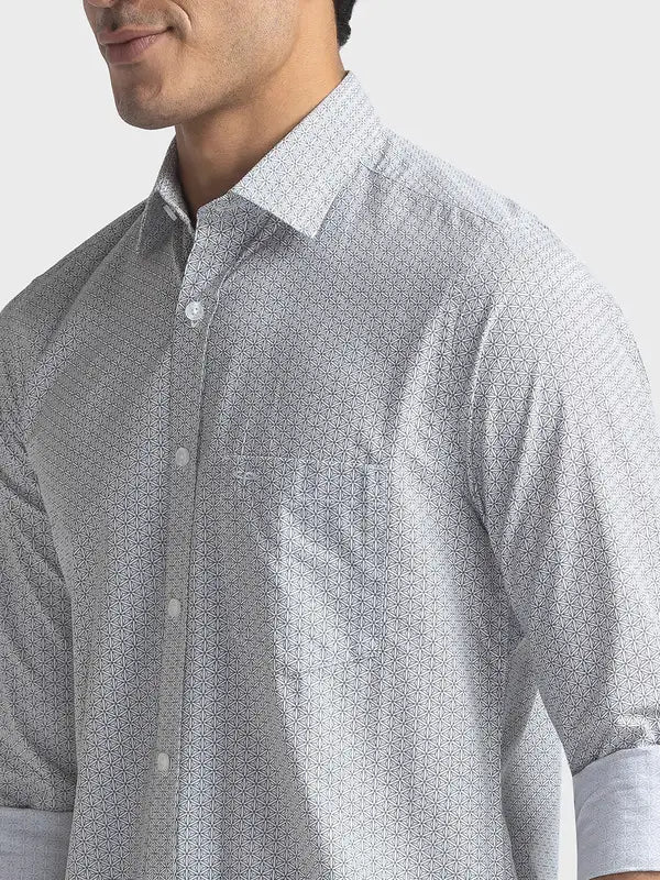 Men Tailored Fit Light Blue Shirt
