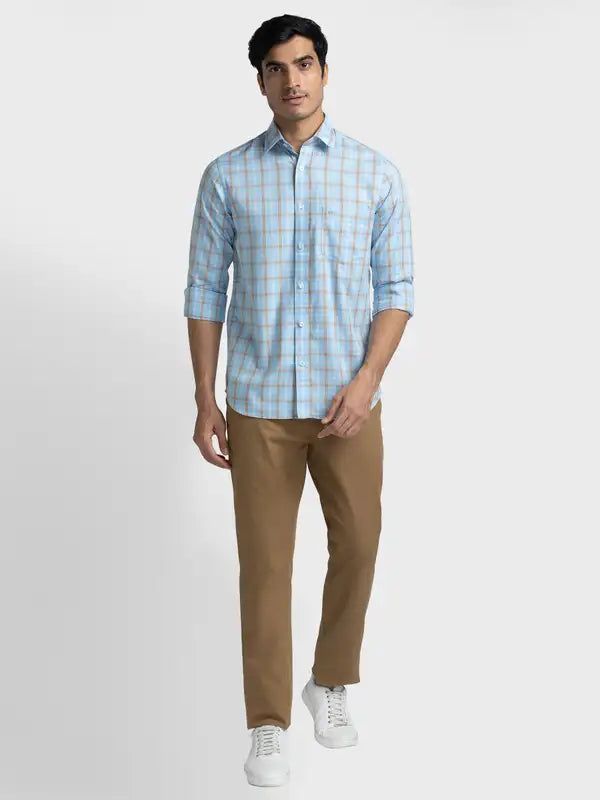 Men Tailored Fit Pink Shirt