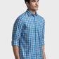 Men Tailored Fit Blue Shirt