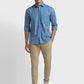 Men Tailored Fit Blue Shirt