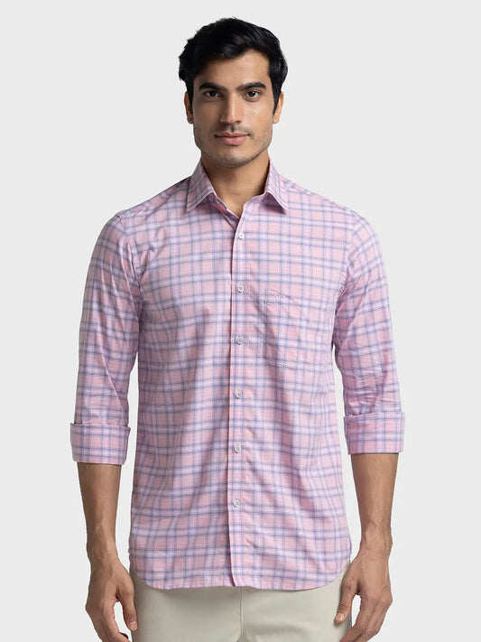 Men Tailored Fit Brown Shirt