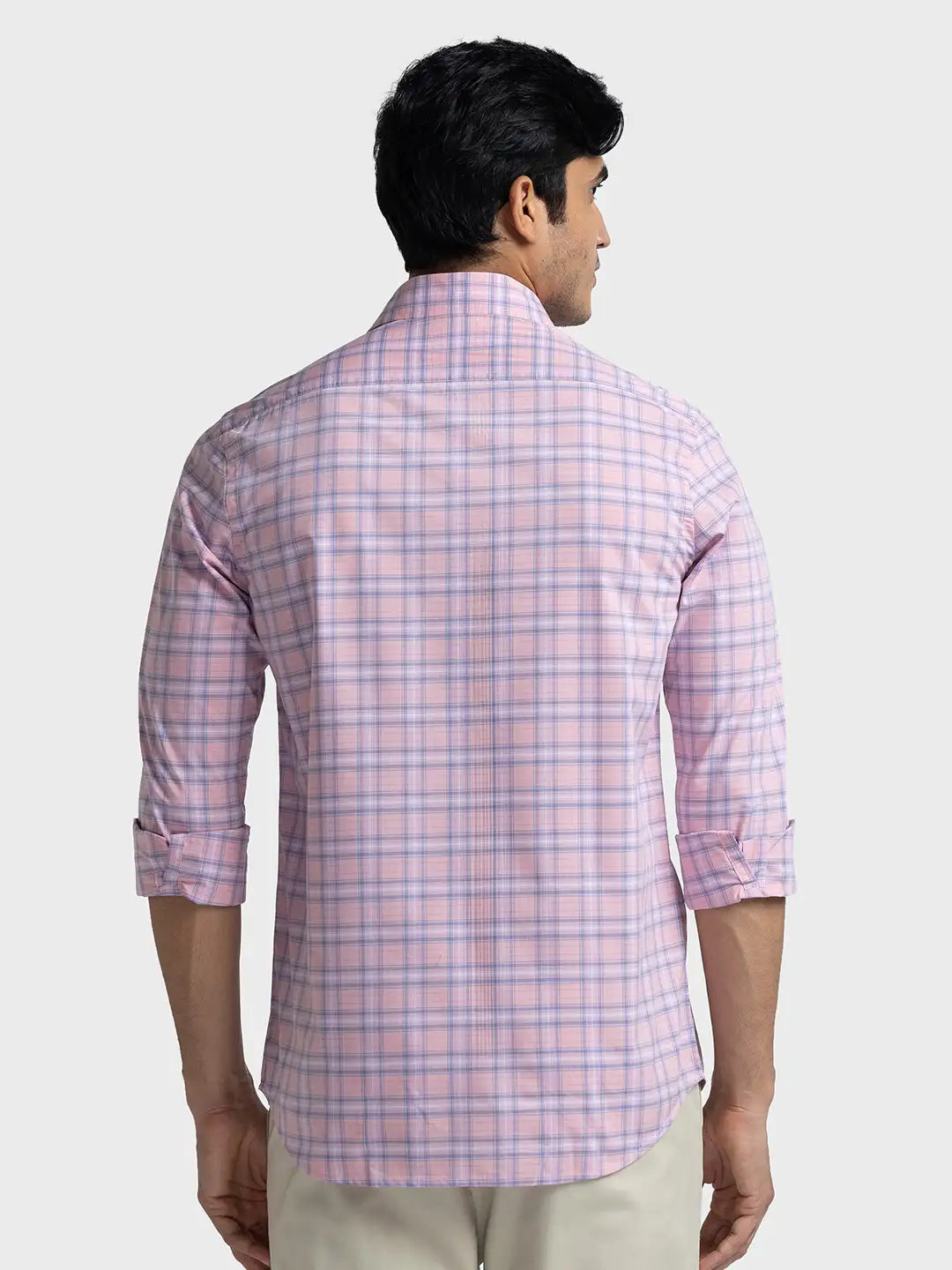 Men Tailored Fit Brown Shirt