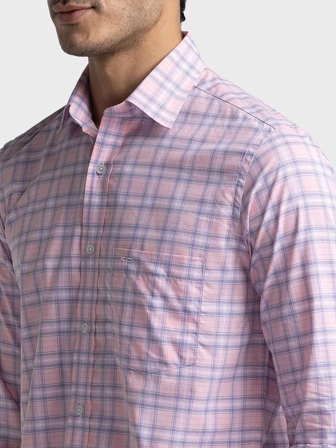 Men Tailored Fit Brown Shirt
