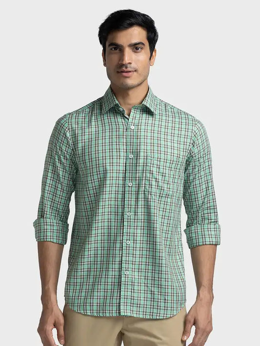 Men Tailored Fit Blue Shirt