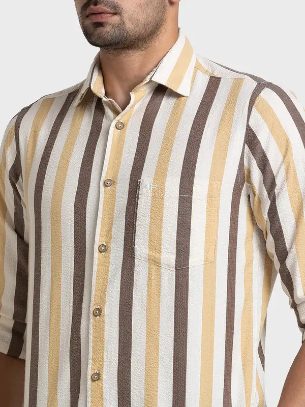 Men Tailored Fit Fawn Shirt