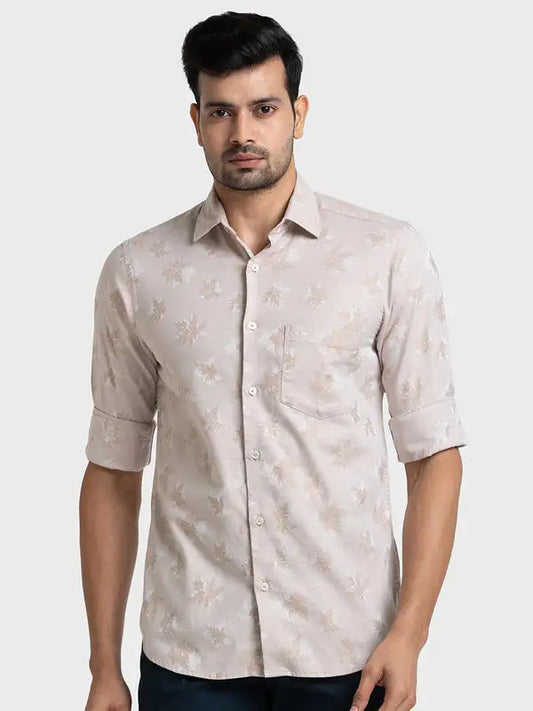 Men Tailored Fit Green Shirt