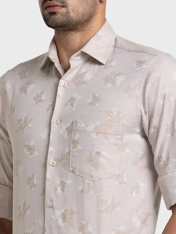 Men Tailored Fit Green Shirt