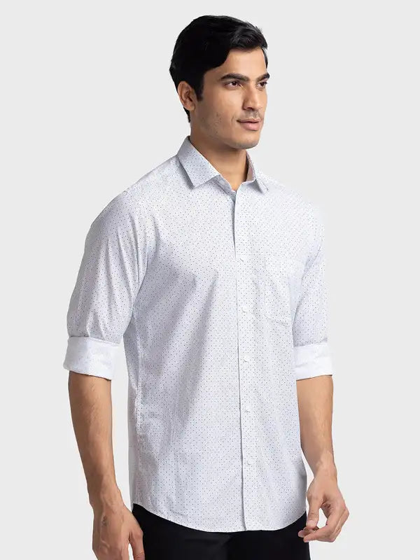 Men Tailored Fit White Shirt