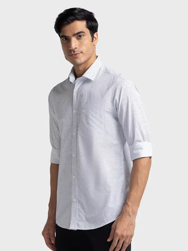 Men Tailored Fit White Shirt