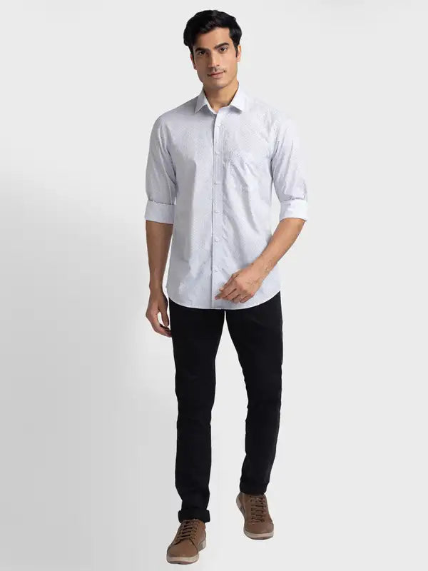 Men Tailored Fit White Shirt