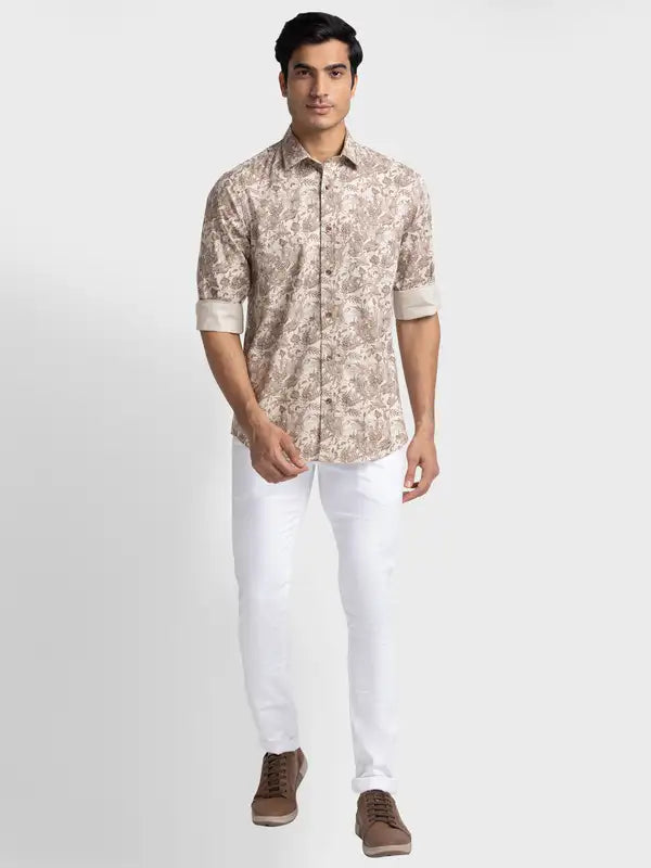 Men Tailored Fit Blue Shirt