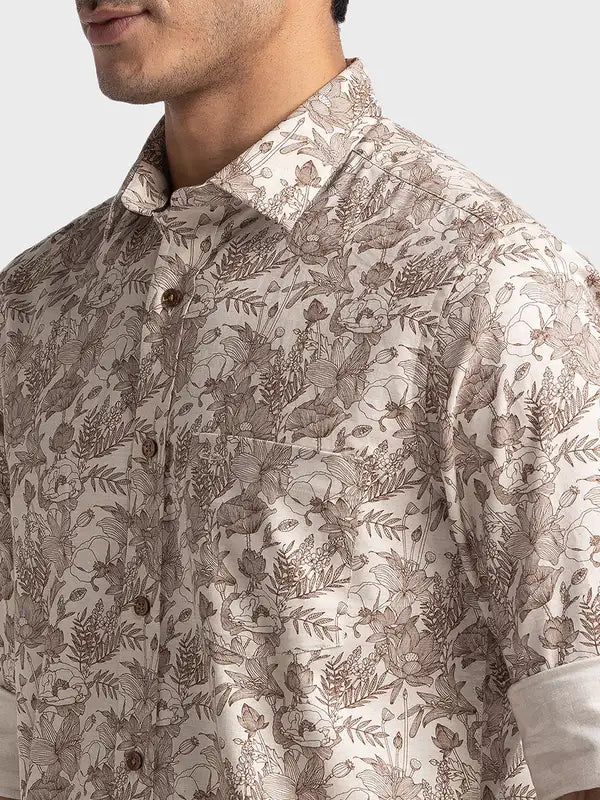 Men Tailored Fit Blue Shirt