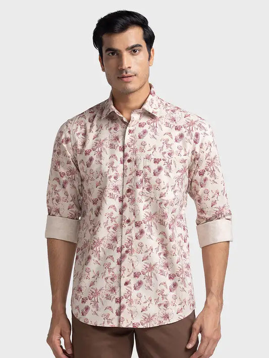 Men Tailored Fit Black Shirt