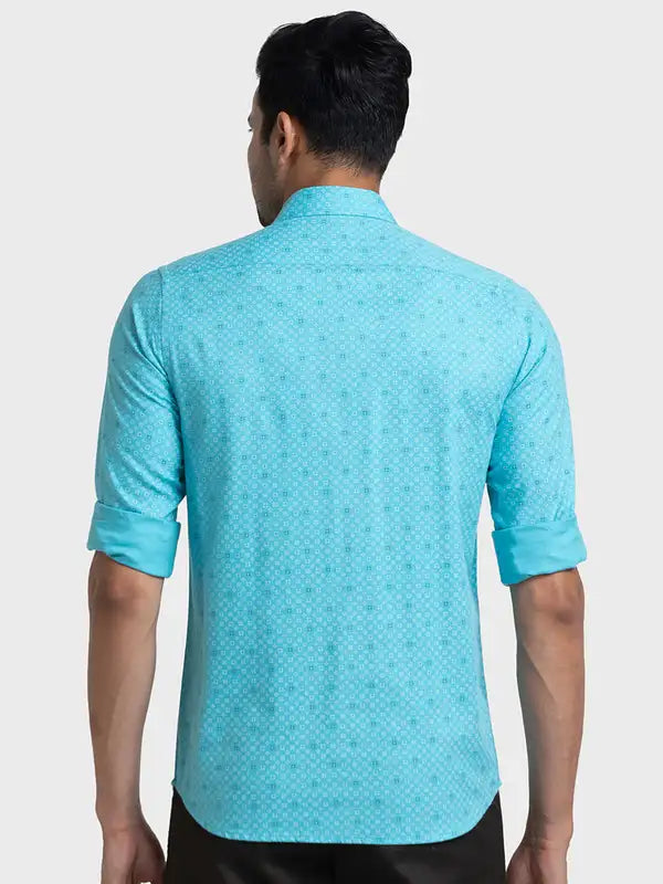 Men Tailored Fit Pink Shirt