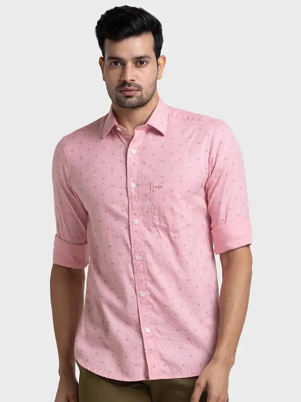 Men Tailored Fit Green Shirt