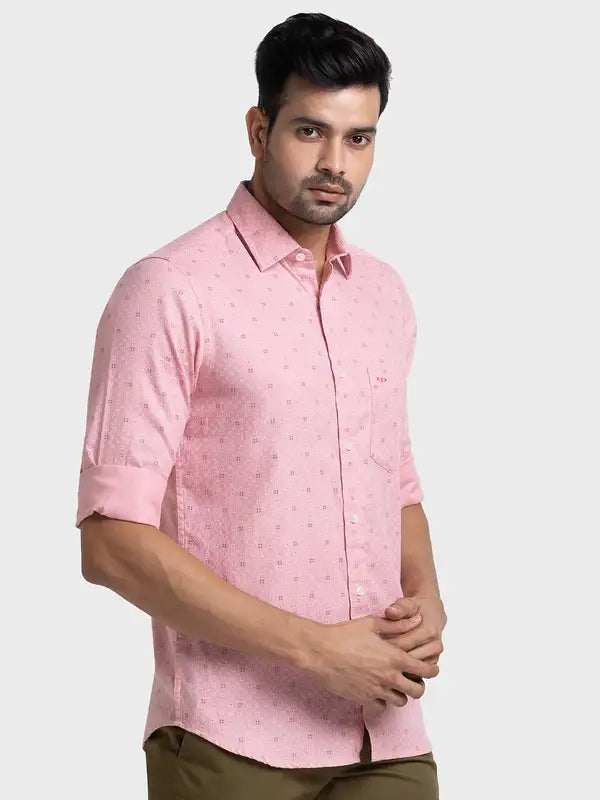 Men Tailored Fit Green Shirt