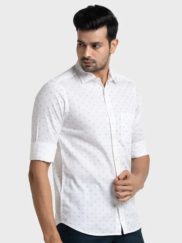 Men Tailored Fit Blue Shirt
