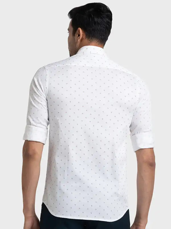 Men Tailored Fit Blue Shirt