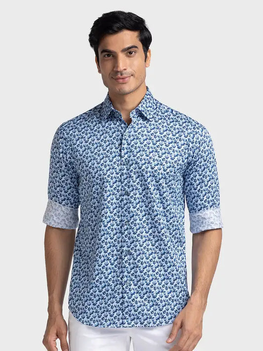 Men Tailored Fit Light Brown Shirt