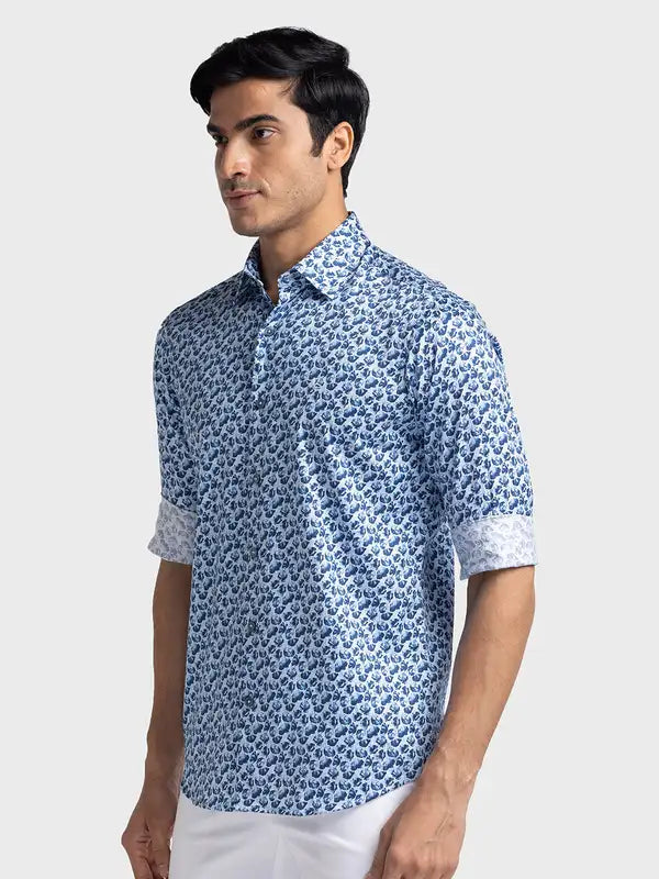 Men Tailored Fit Light Brown Shirt