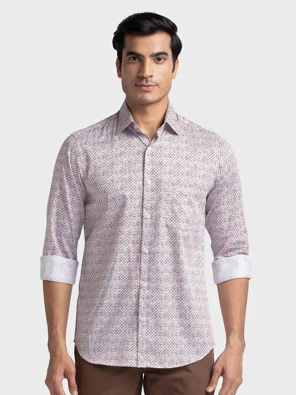 Men Tailored Fit Light Blue Shirt