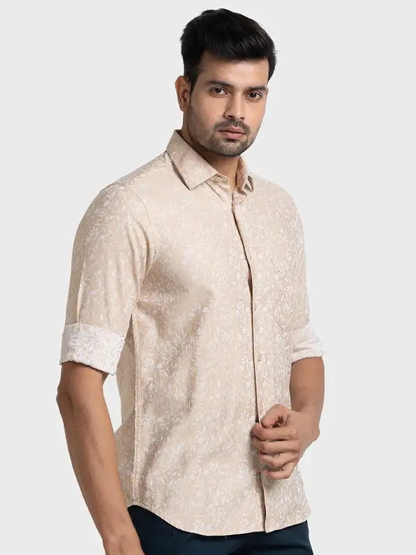 Men Tailored Fit Light Blue Shirt