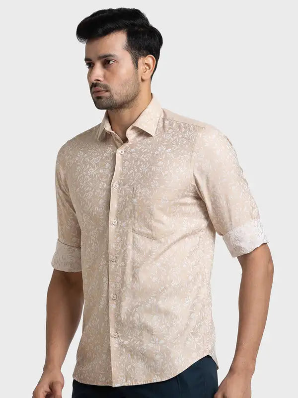 Men Tailored Fit Light Blue Shirt