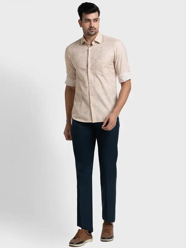 Men Tailored Fit Light Blue Shirt