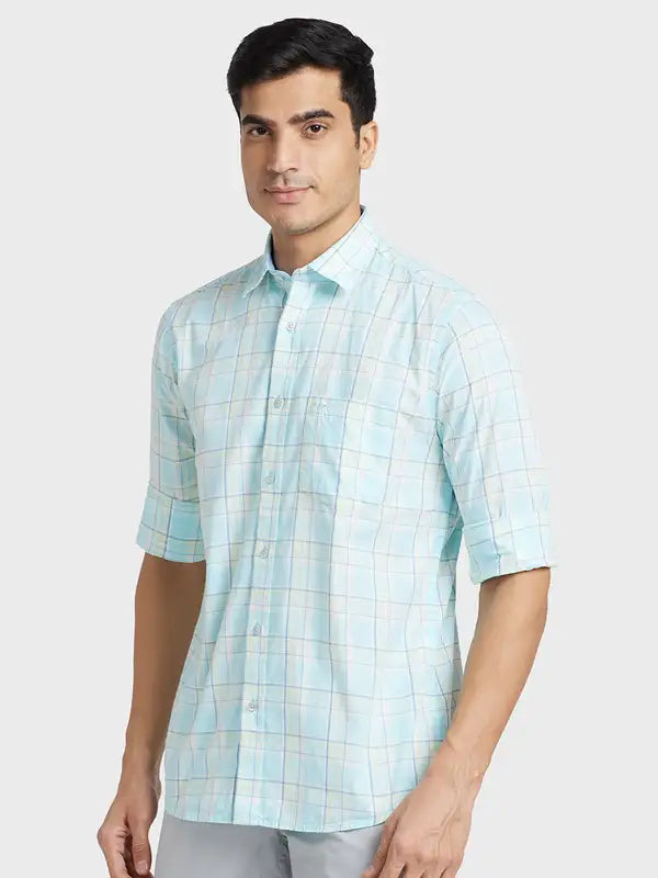 Men Tailored Fit Yellow Shirt