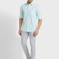 Men Tailored Fit Yellow Shirt