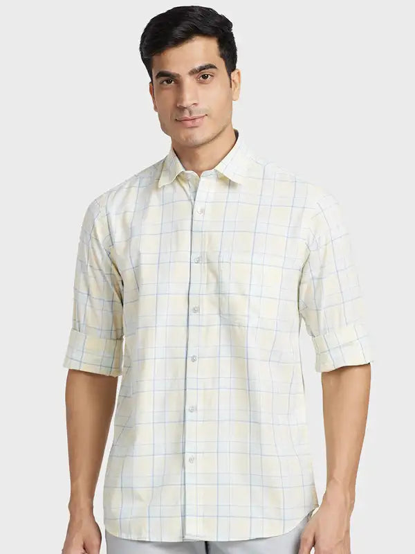 Men Tailored Fit Grey Shirt