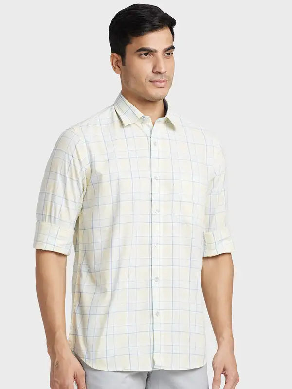 Men Tailored Fit Grey Shirt