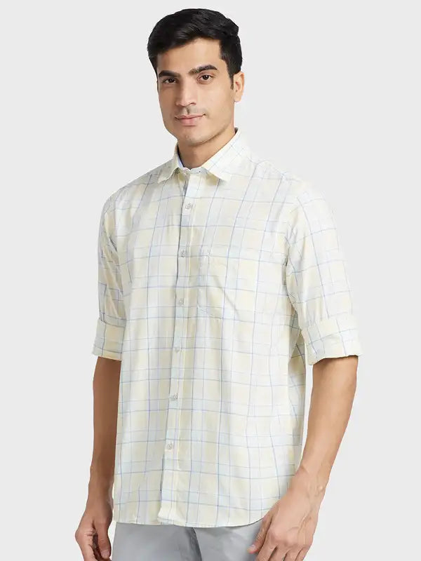 Men Tailored Fit Grey Shirt