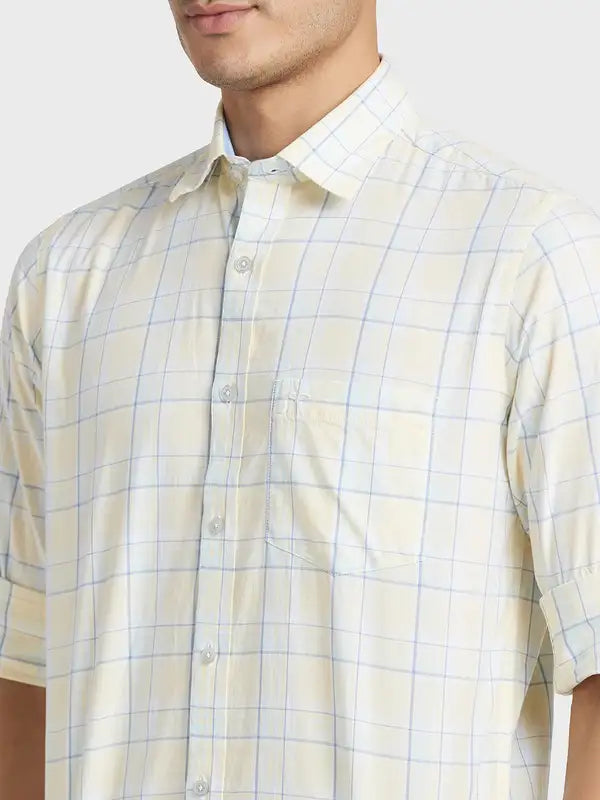 Men Tailored Fit Grey Shirt