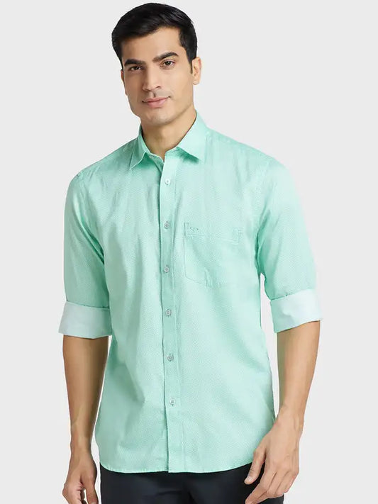 Men Tailored Fit Pink Shirt