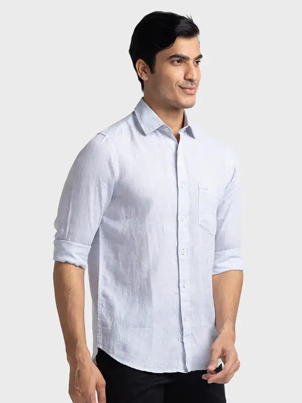 Men Tailored Fit Pink Shirt