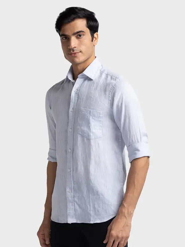 Men Tailored Fit Pink Shirt