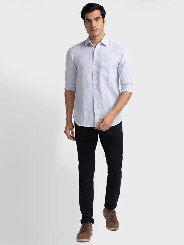 Men Tailored Fit Pink Shirt