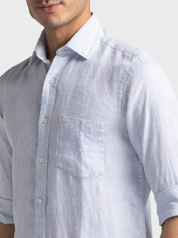 Men Tailored Fit Pink Shirt