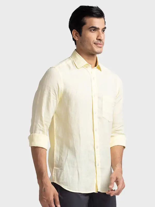 Men Tailored Fit Light Blue Shirt