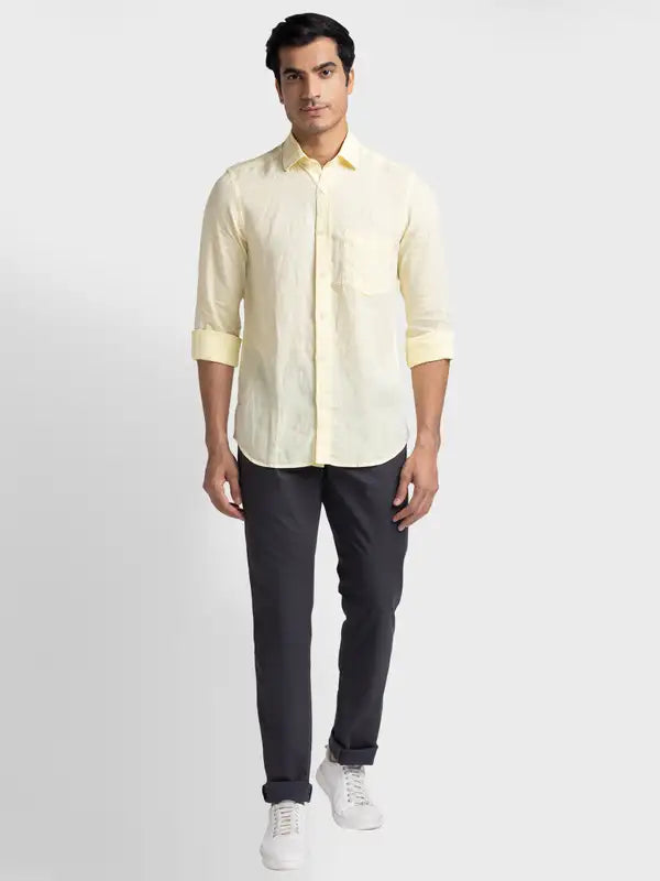 Men Tailored Fit Light Blue Shirt
