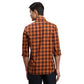 Men Petrol Regular Fit Checks Cotton Full Sleeves Shirts
