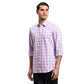 Men Yellow Regular Fit Checks Cotton Full Sleeves Shirts