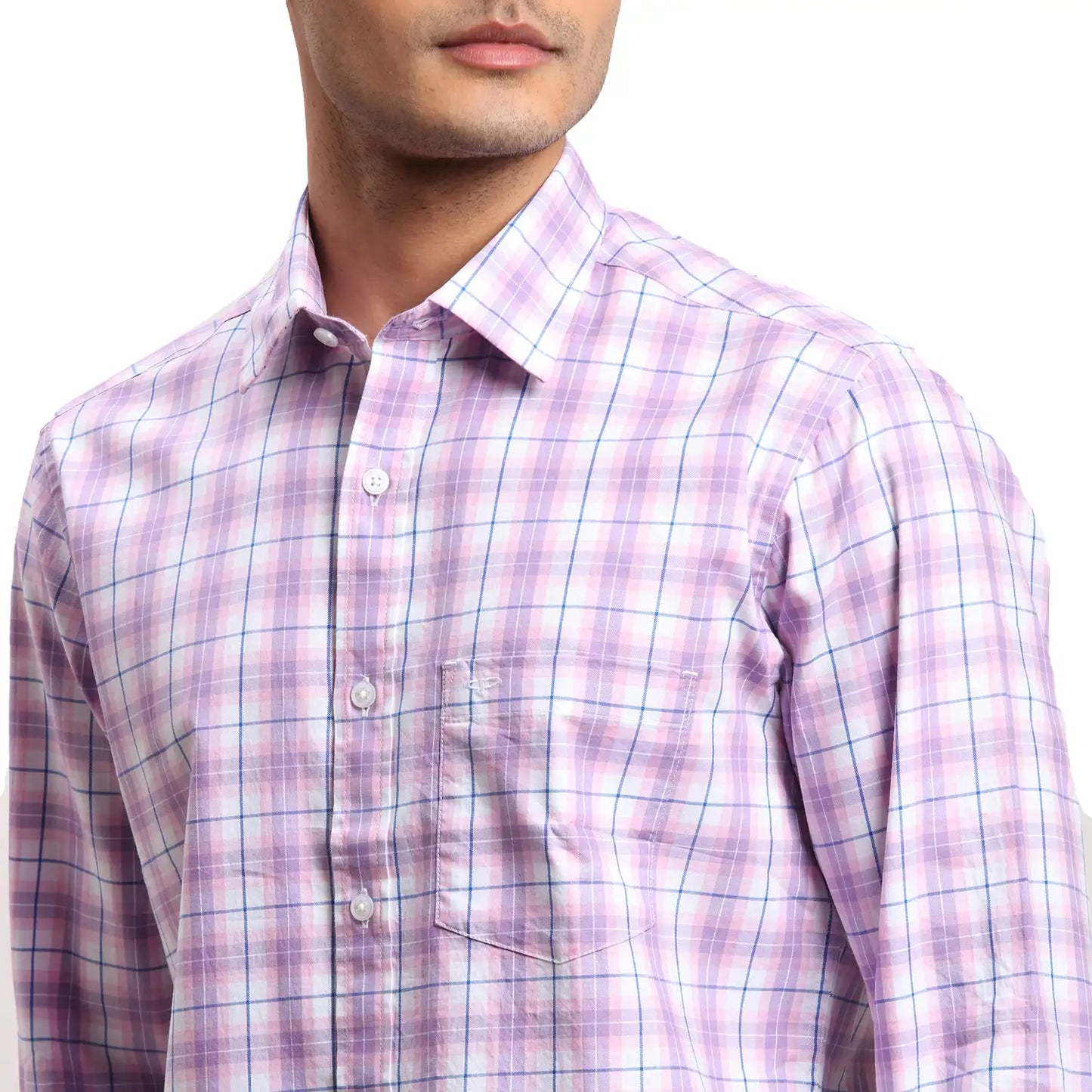 Men Yellow Regular Fit Checks Cotton Full Sleeves Shirts